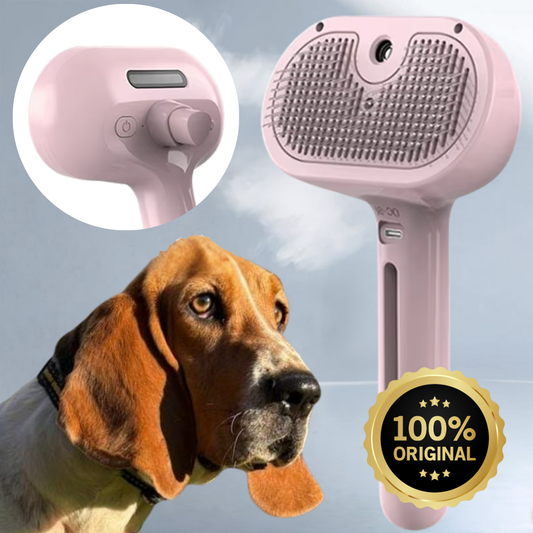 Cepillo Autolimpiante a Vapor para Mascotas