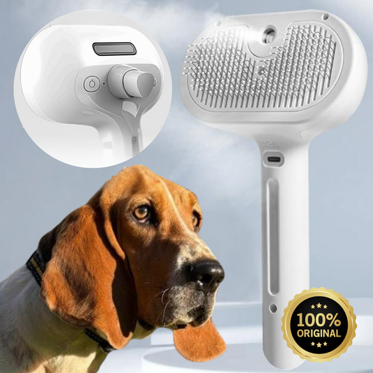 Cepillo Autolimpiante a Vapor para Mascotas