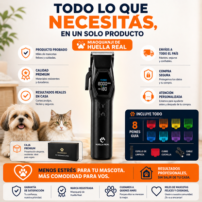 Máquina de cortar el pelo Miaoquanji: corte profesional para mascotas en casa