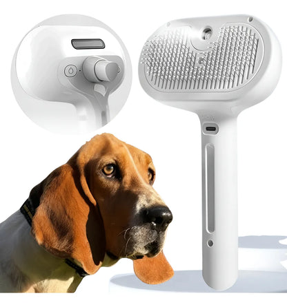 Cepillo Autolimpiante a Vapor para Mascotas AquaPaws